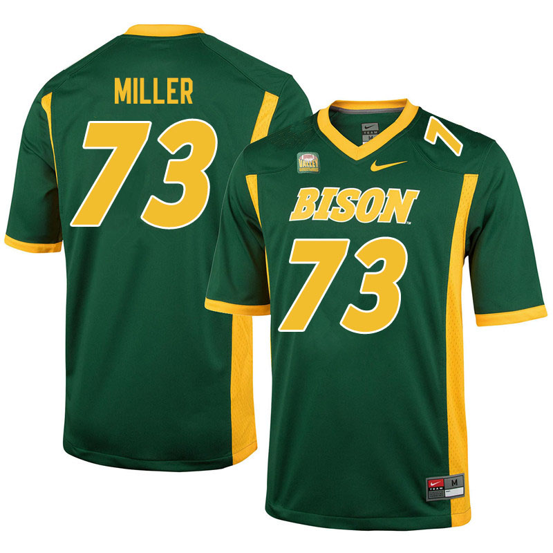 Men #73 Mason Miller North Dakota State Bison College Football Jerseys Sale-Green